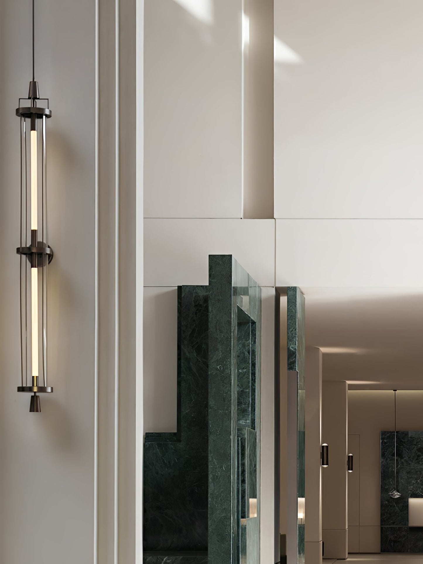 Wall Sconce | Metal & Acrylic | Black Finish