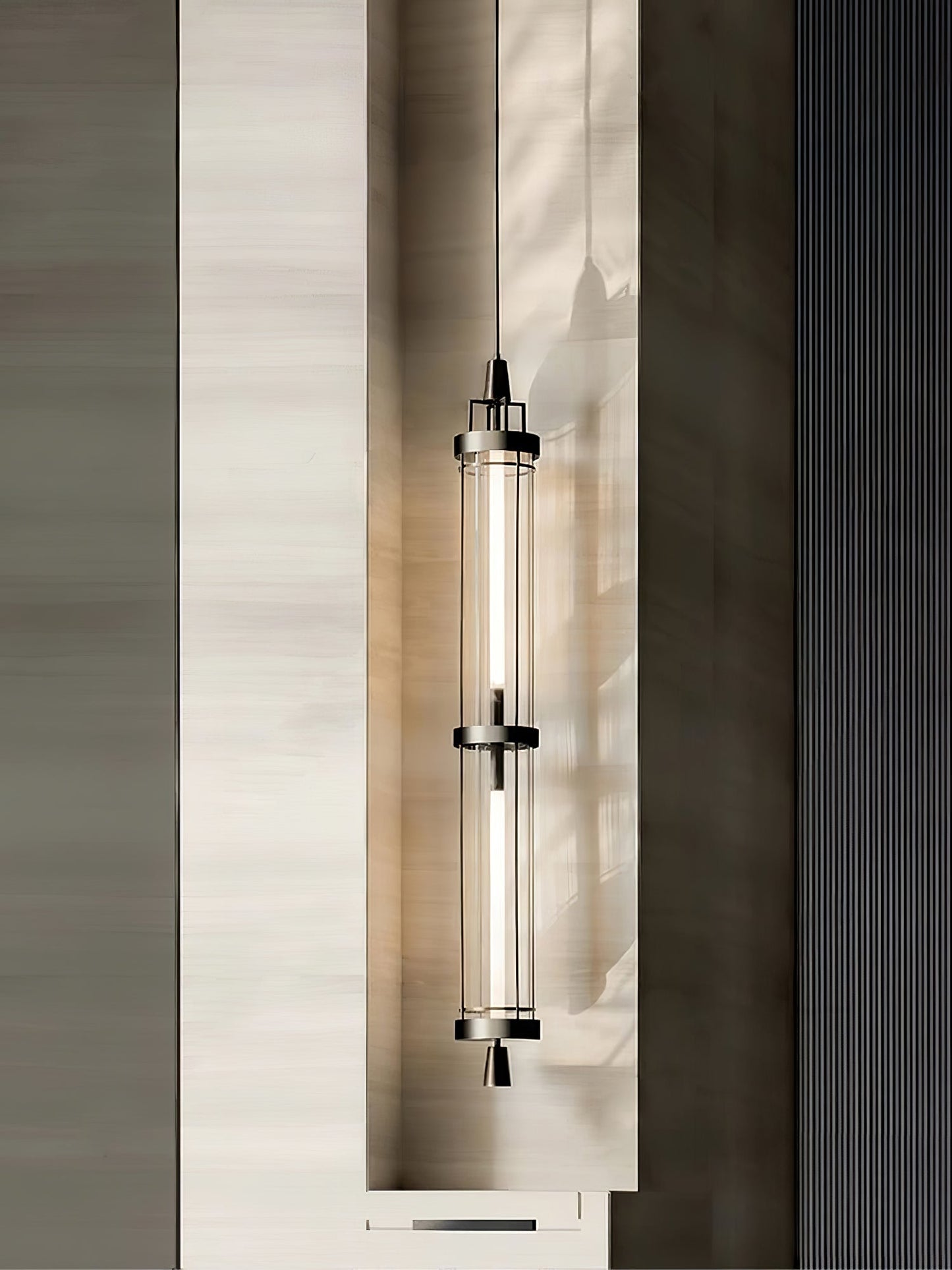 Wall Sconce | Metal & Acrylic | Black Finish