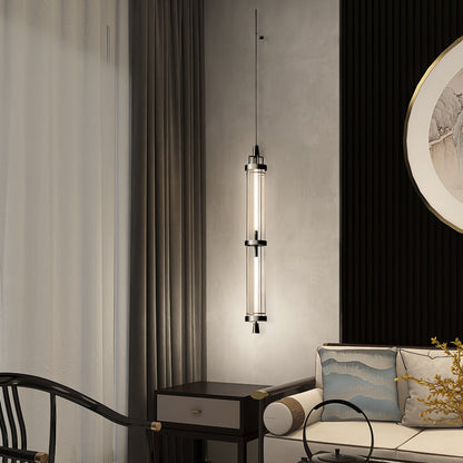 Wall Sconce | Metal & Acrylic | Black Finish