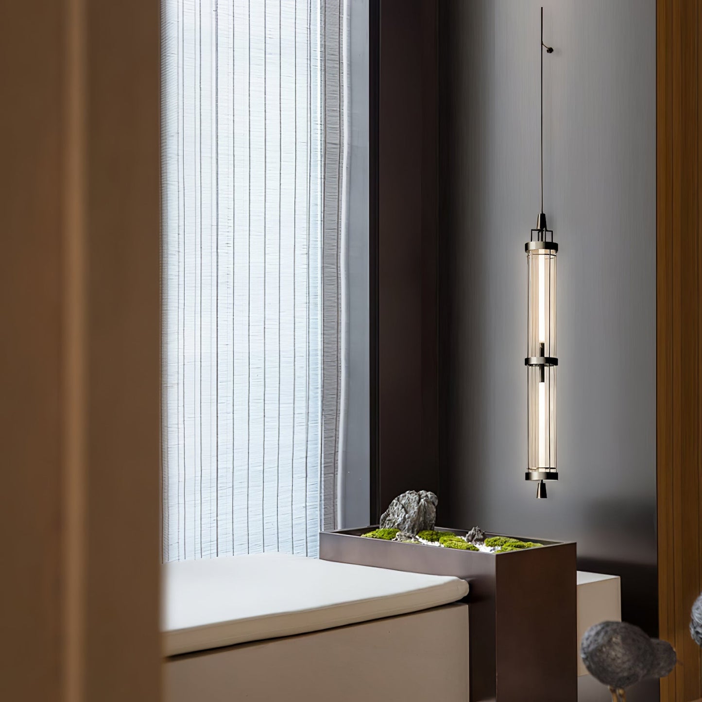 Wall Sconce | Metal & Acrylic | Black Finish