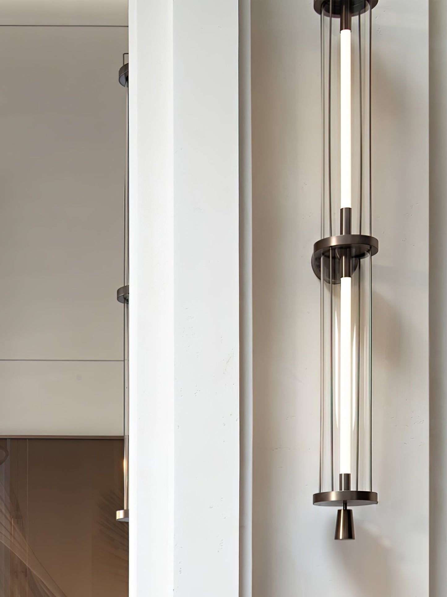 Wall Sconce | Metal & Acrylic | Black Finish