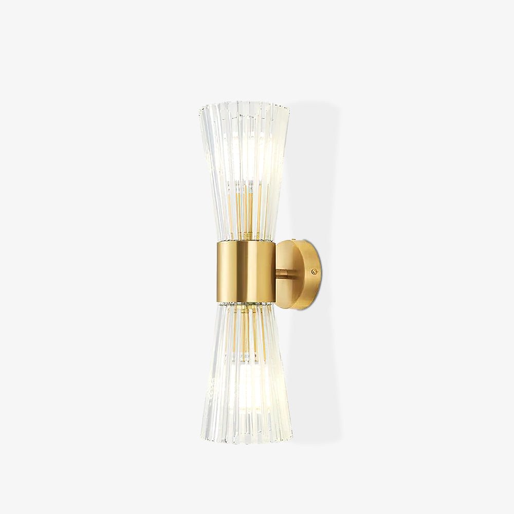 Vesta Wall Lamp Set | Iron & Crystal | Gold Finish | 2 Pieces