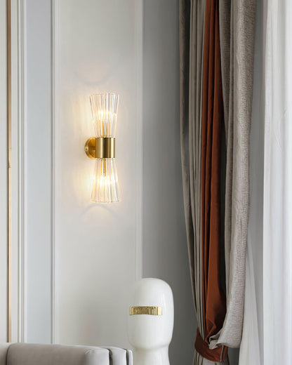 Vesta Wall Lamp Set | Iron & Crystal | Gold Finish | 2 Pieces