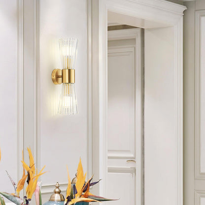 Vesta Wall Lamp Set | Iron & Crystal | Gold Finish | 2 Pieces