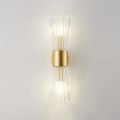 Vesta Wall Lamp Set | Iron & Crystal | Gold Finish | 2 Pieces