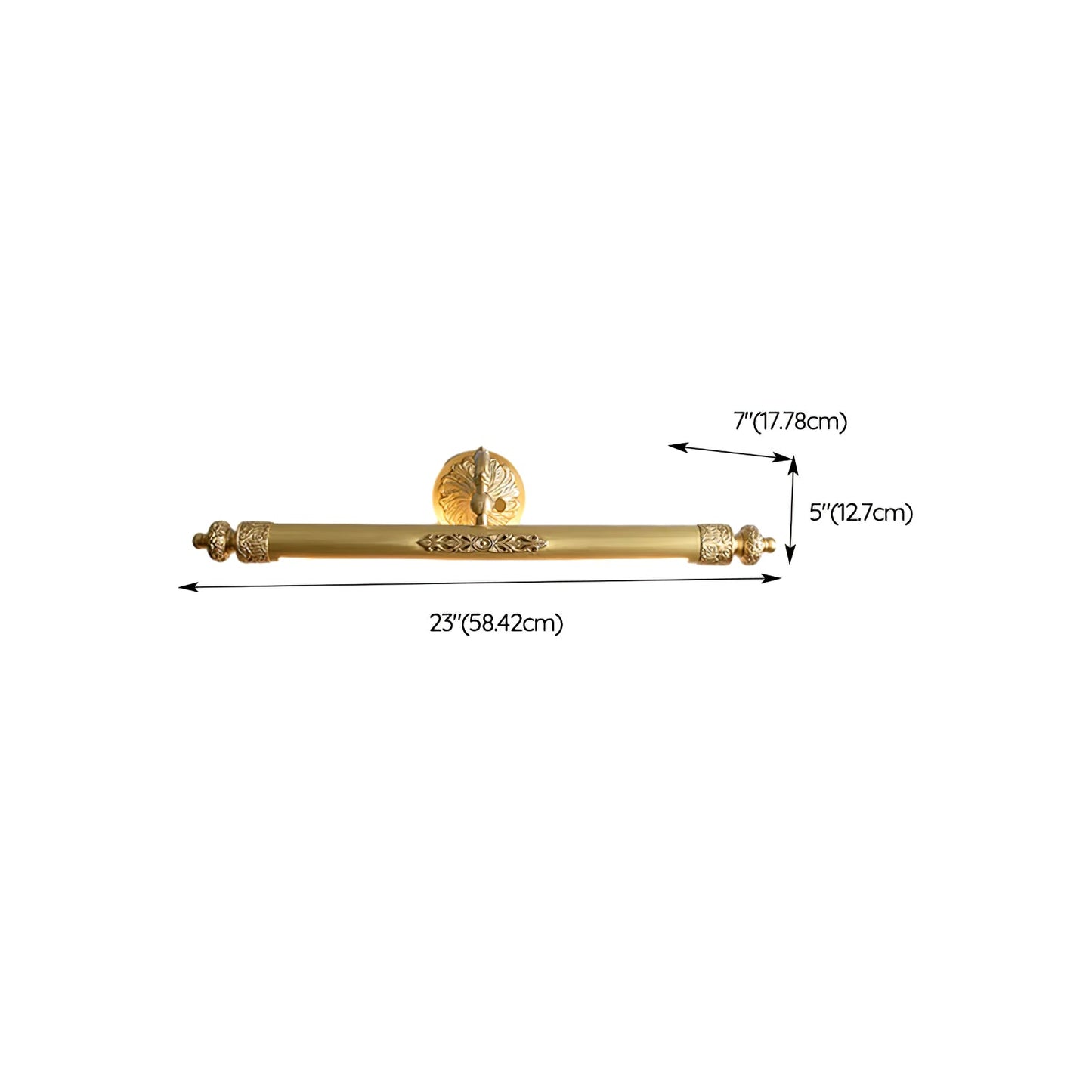Wall Light Fixture | Brass & Acrylic | 58cm Diameter