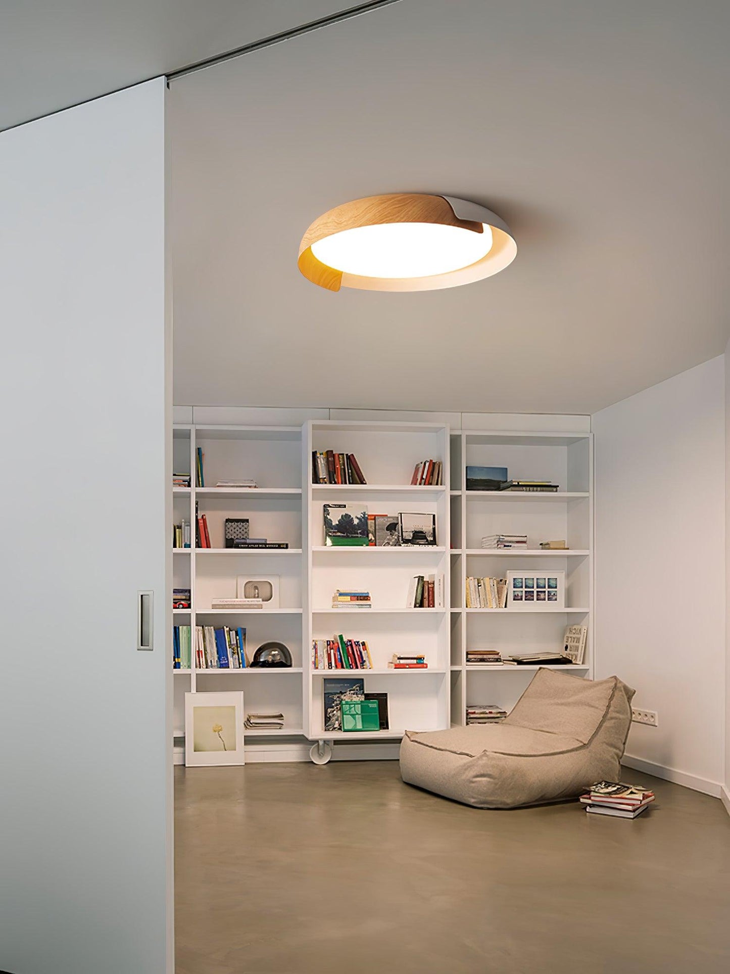 Ceiling Light Fixture | Metal & Acrylic | Round Design, 46cm/56cm