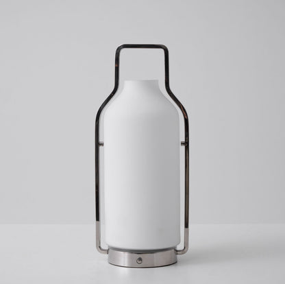 Vintara Lantern Table Lamp | Metal & Glass | Warm White