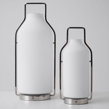 Vintara Lantern Table Lamp | Metal & Glass | Warm White