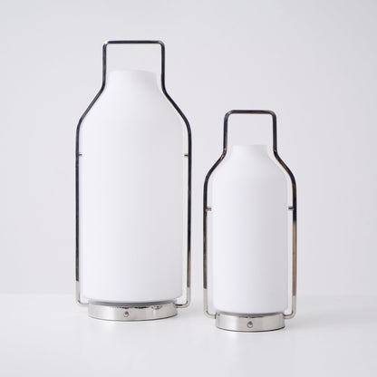 Vintara Lantern Table Lamp | Metal & Glass | Warm White