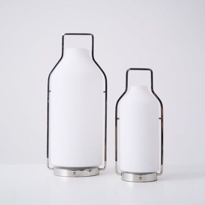 Vintara Lantern Table Lamp | Metal & Glass | Warm White