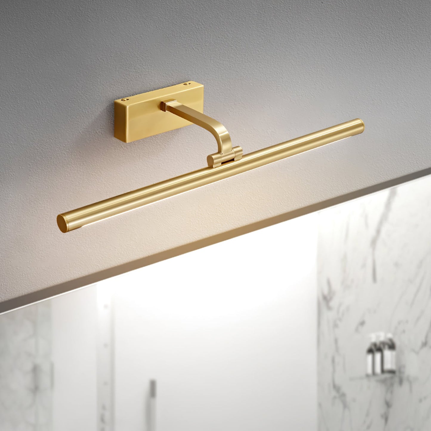 Linear LED Wall Light | Walnut & Brass | Set of 2