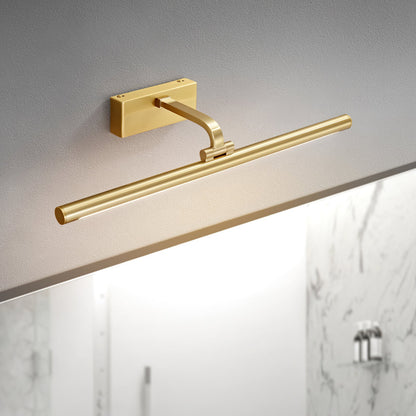 Linear LED Wall Light | Walnut & Brass | Set of 2