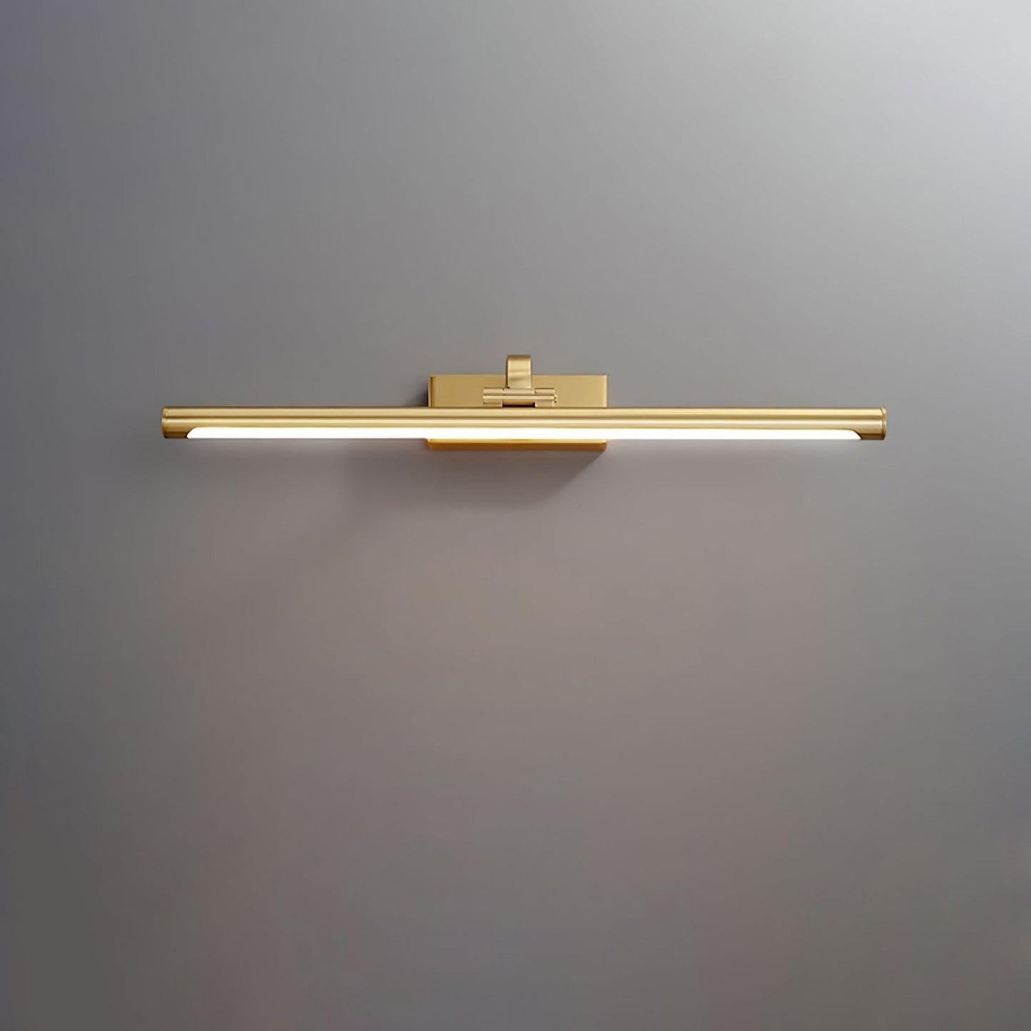 Linear LED Wall Light | Walnut & Brass | Set of 2