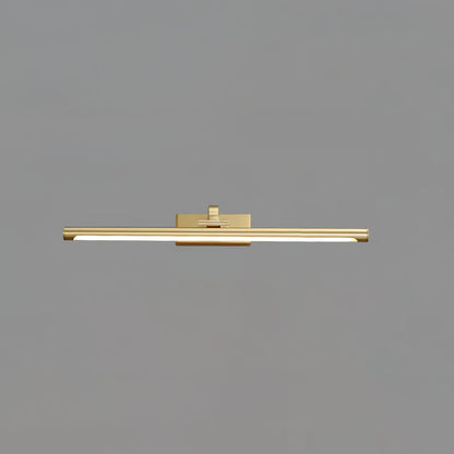 Linear LED Wall Light | Walnut & Brass | Set of 2
