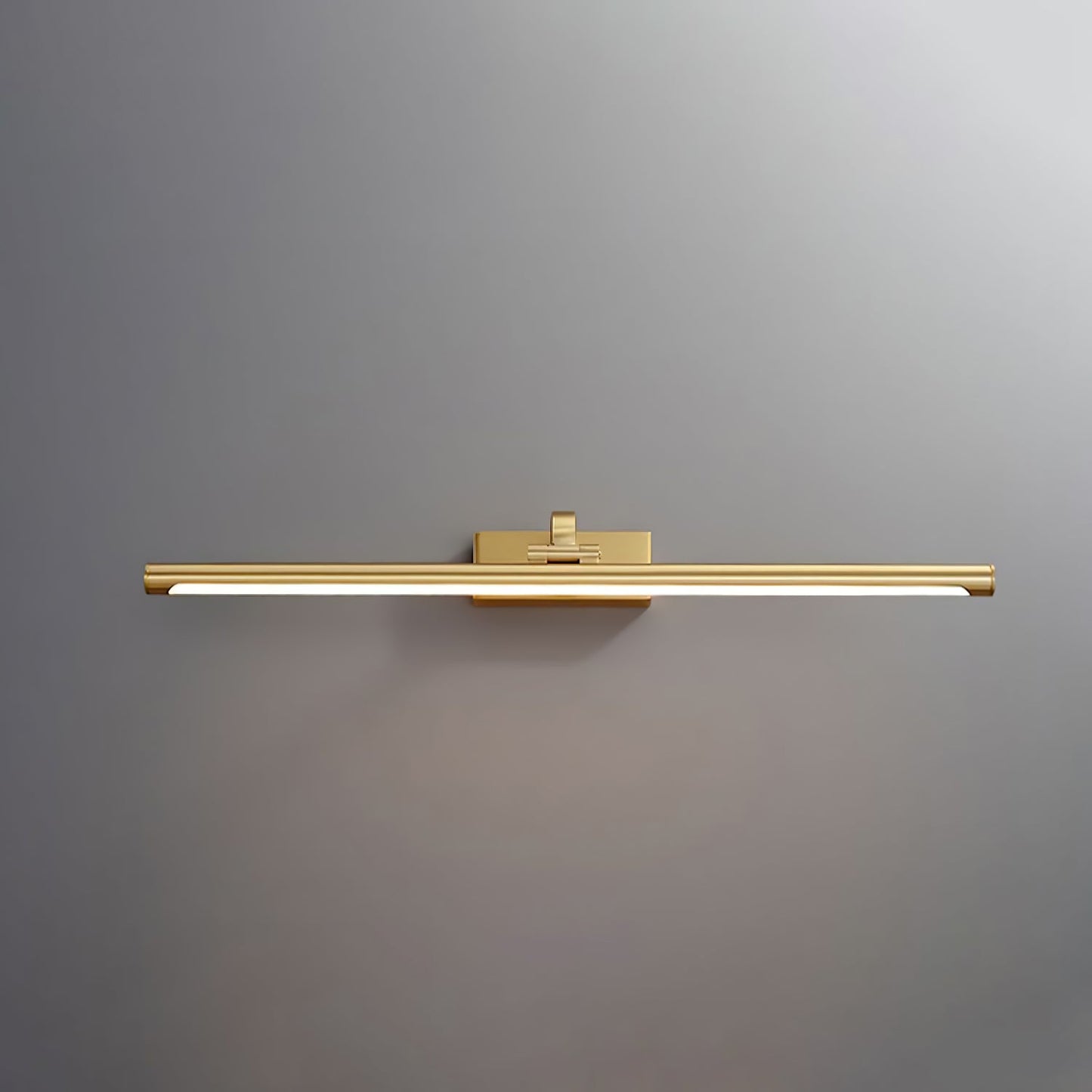 Linear LED Wall Light | Walnut & Brass | Set of 2