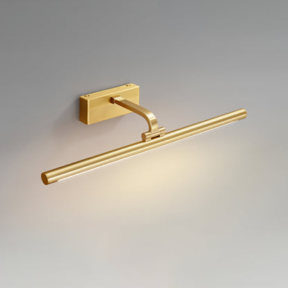 Linear LED Wall Light | Walnut & Brass | Set of 2
