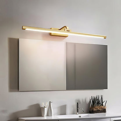Linear LED Wall Light | Walnut & Brass | Set of 2