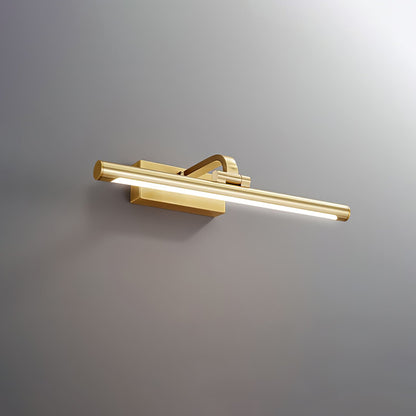 Linear LED Wall Light | Walnut & Brass | Set of 2
