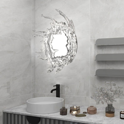 Mirror Wall Lamp | Stainless Steel & Mirror | Gold or Chrome Finish