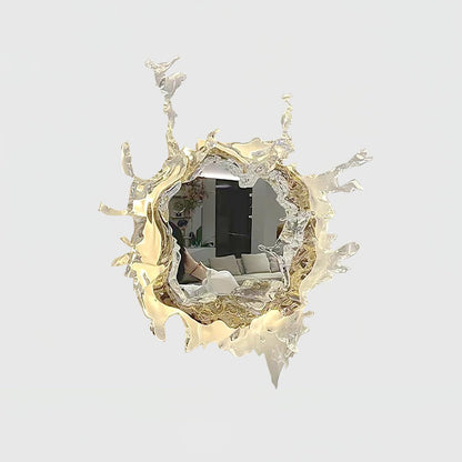 Mirror Wall Lamp | Stainless Steel & Mirror | Gold or Chrome Finish