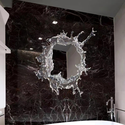 Mirror Wall Lamp | Stainless Steel & Mirror | Gold or Chrome Finish