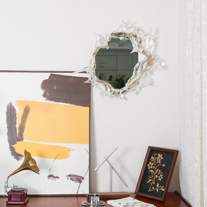 Mirror Wall Lamp | Stainless Steel & Mirror | Gold or Chrome Finish