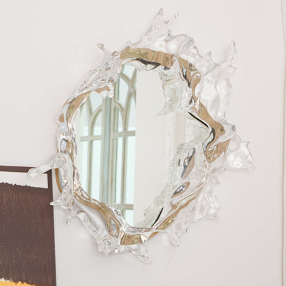 Mirror Wall Lamp | Stainless Steel & Mirror | Gold or Chrome Finish