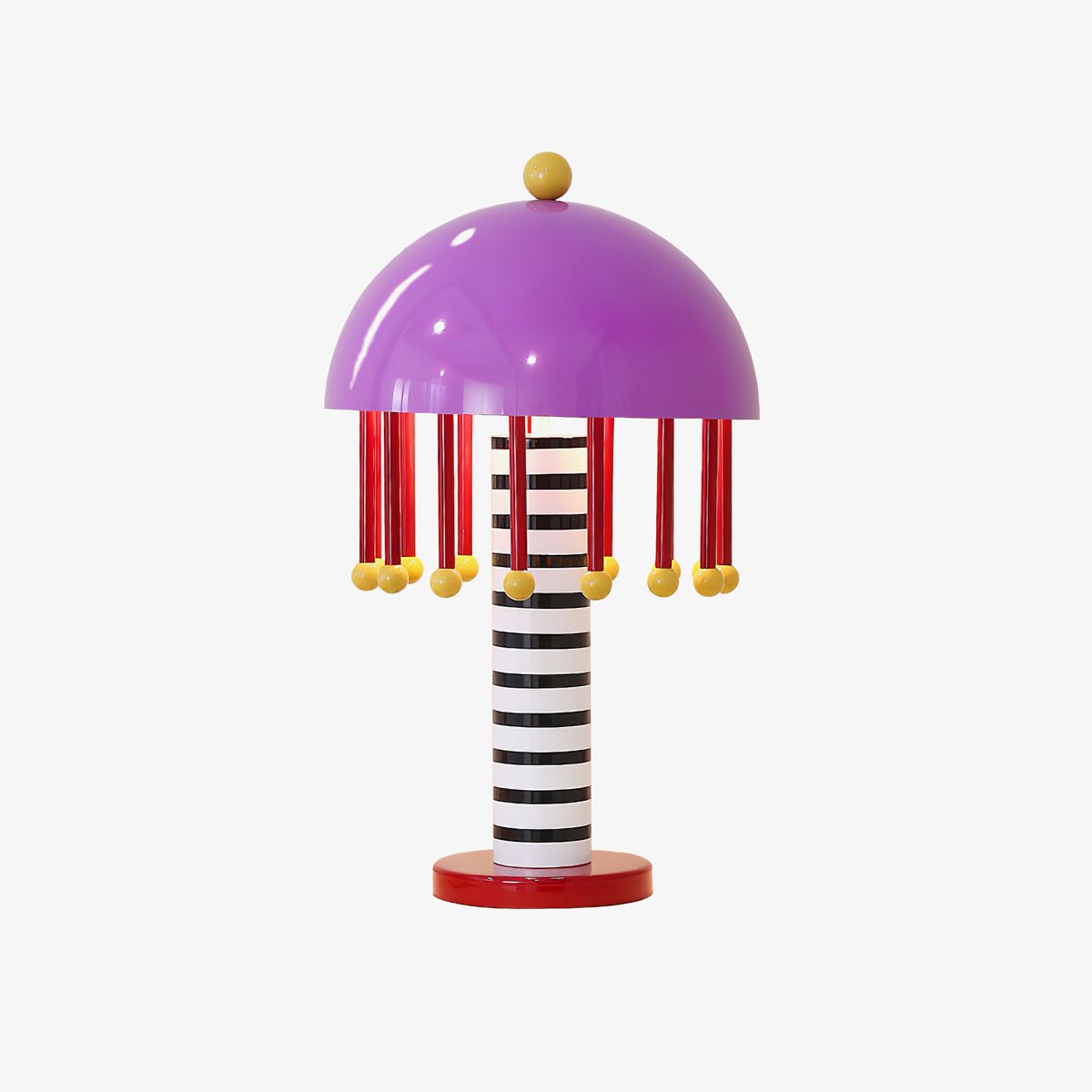 Mushroom Table Lamp | Colorful Metal Design | 35cm Diameter