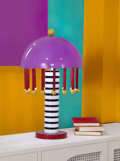 Mushroom Table Lamp | Colorful Metal Design | 35cm Diameter