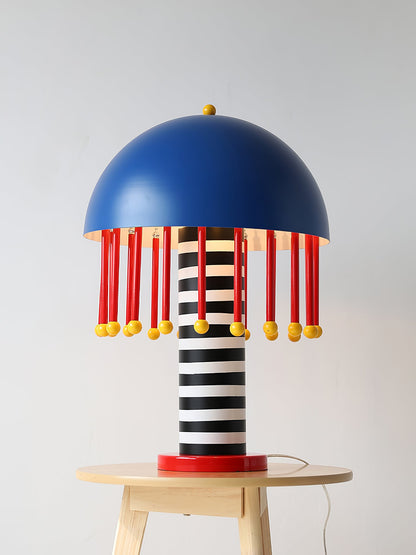 Mushroom Table Lamp | Colorful Metal Design | 35cm Diameter