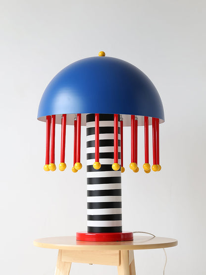 Mushroom Table Lamp | Colorful Metal Design | 35cm Diameter