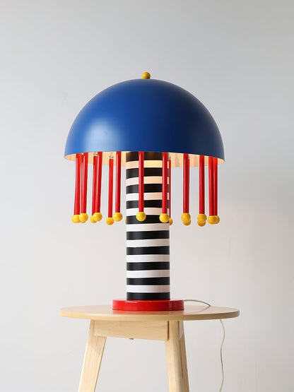 Mushroom Table Lamp | Colorful Metal Design | 35cm Diameter