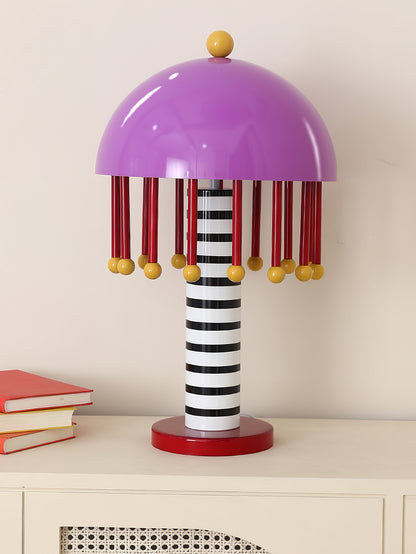 Mushroom Table Lamp | Colorful Metal Design | 35cm Diameter