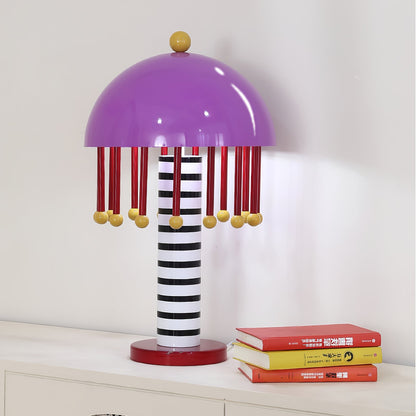 Mushroom Table Lamp | Colorful Metal Design | 35cm Diameter
