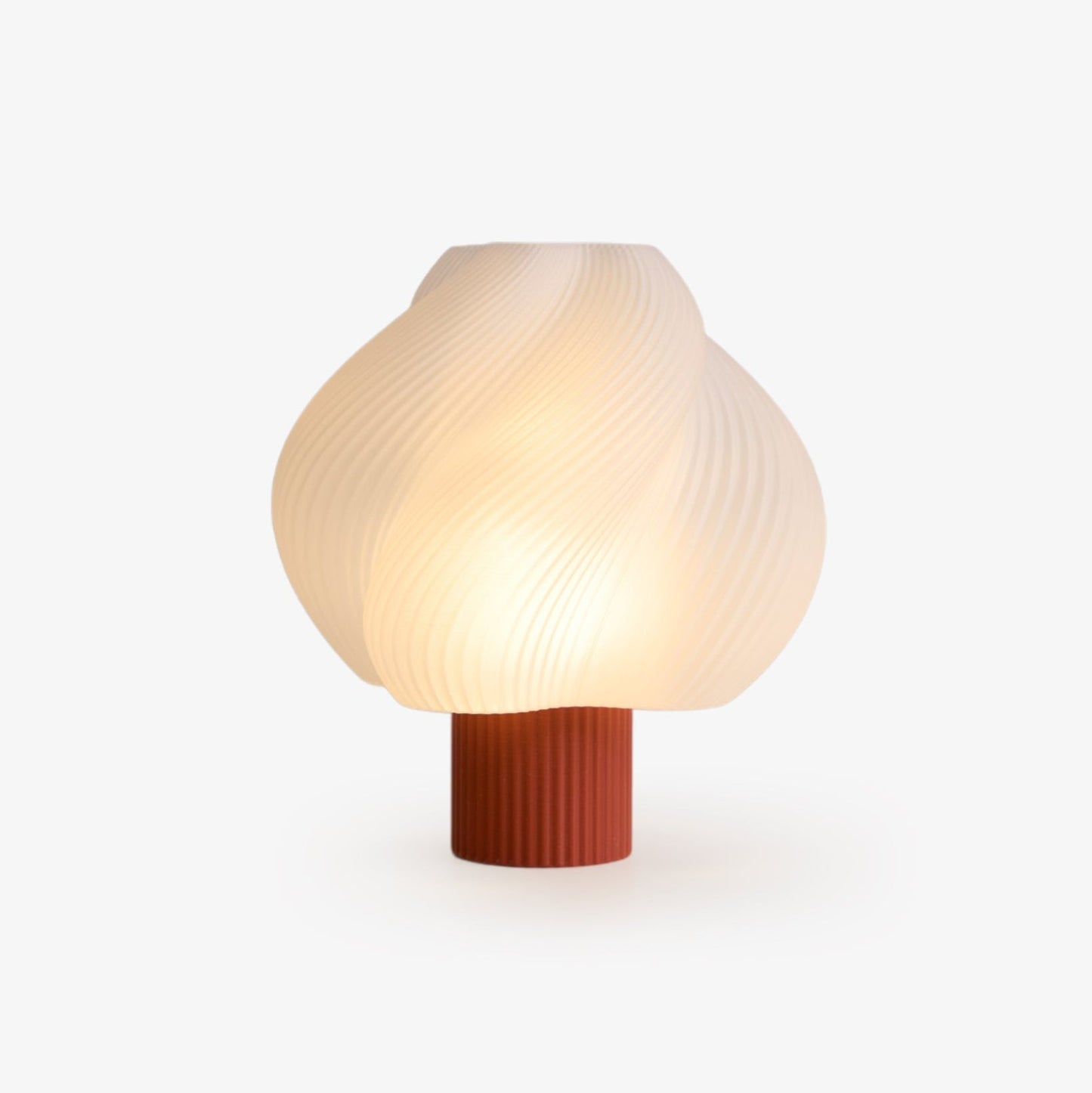 Whirl Pop Table Lamp | Frosted Swirl Shade | Pink, Red, Blue