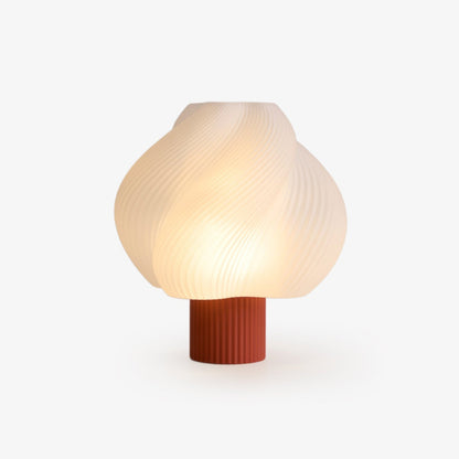 Whirl Pop Table Lamp | Frosted Swirl Shade | Pink, Red, Blue