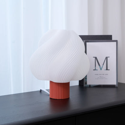 Whirl Pop Table Lamp | Frosted Swirl Shade | Pink, Red, Blue