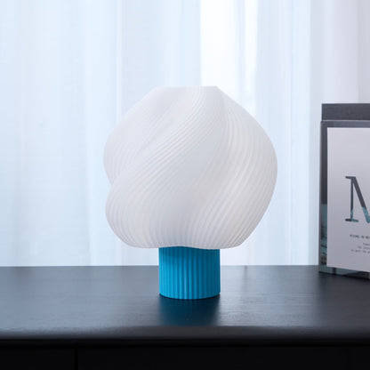 Whirl Pop Table Lamp | Frosted Swirl Shade | Pink, Red, Blue