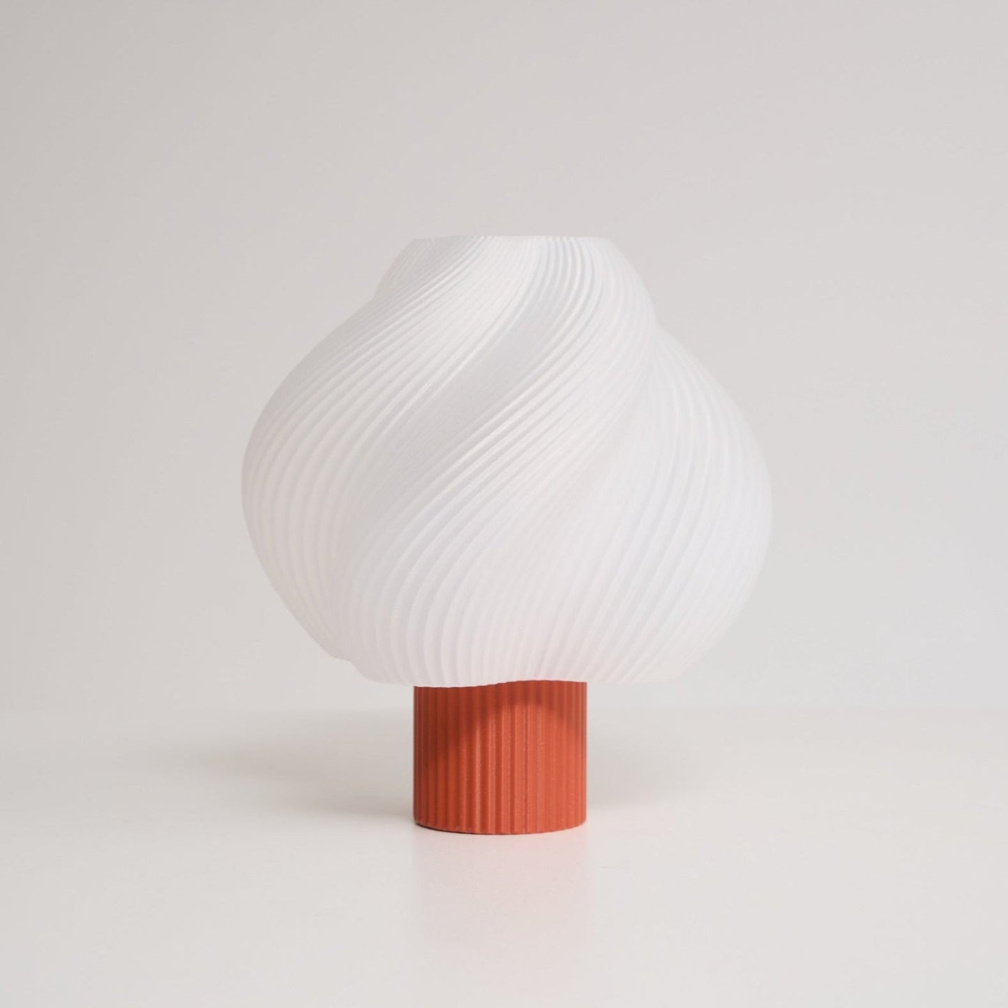 Whirl Pop Table Lamp | Frosted Swirl Shade | Pink, Red, Blue