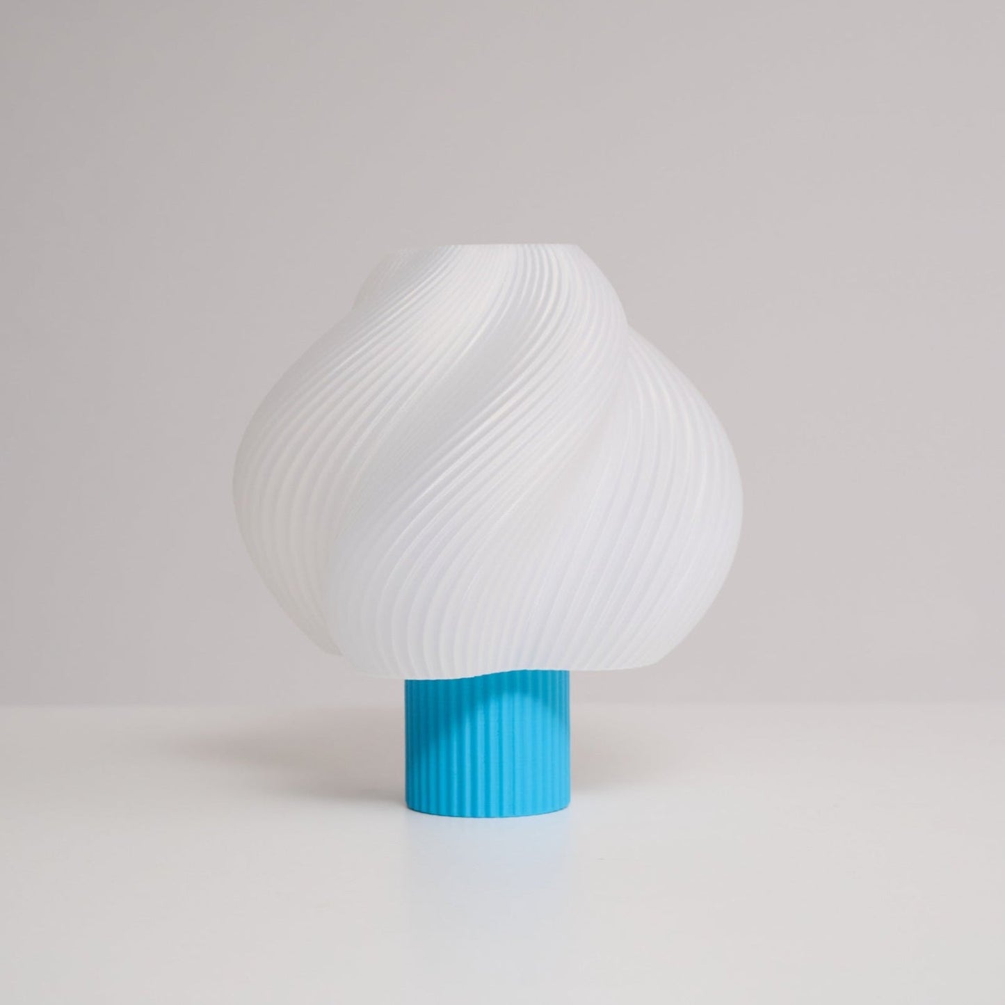 Whirl Pop Table Lamp | Frosted Swirl Shade | Pink, Red, Blue