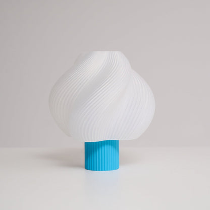 Whirl Pop Table Lamp | Frosted Swirl Shade | Pink, Red, Blue
