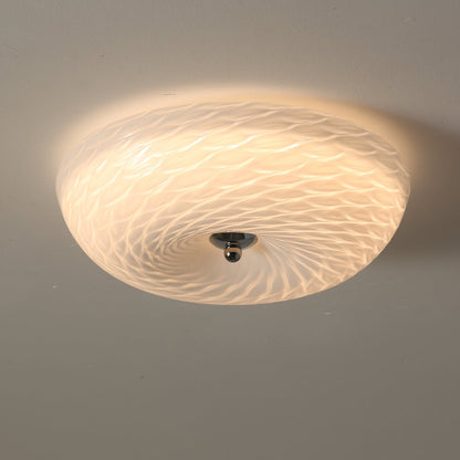 Whirlpool Ceiling Light | Glass Swirling Design | 45cm Diameter