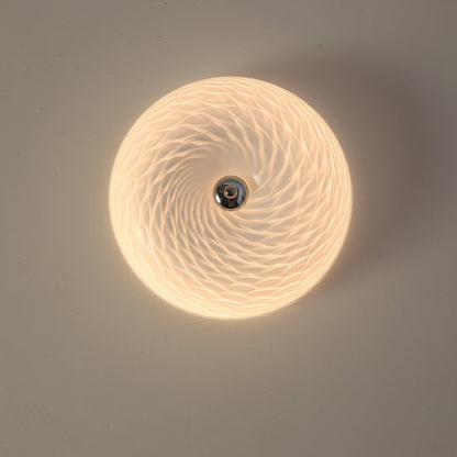 Whirlpool Ceiling Light | Glass Swirling Design | 45cm Diameter