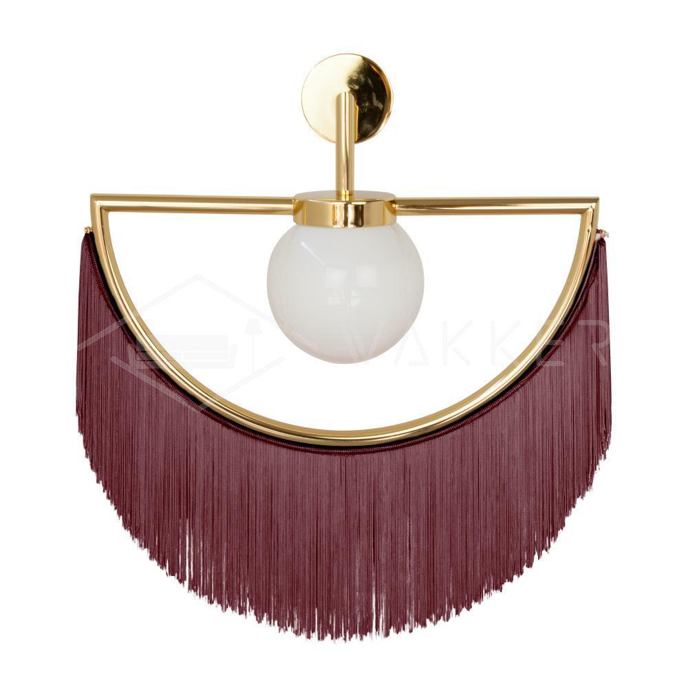 Wink Tassel Wall Lamp | Bohemian Fabric & Metal | Set of 2