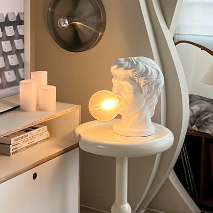 Wonder Table Lamp | Resin & Glass | Pink Bubble Design