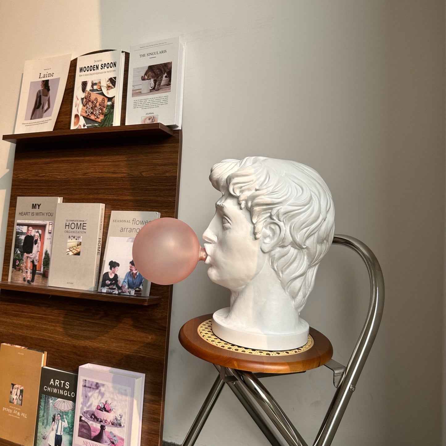 Wonder Table Lamp | Resin & Glass | Pink Bubble Design