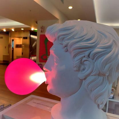 Wonder Table Lamp | Resin & Glass | Pink Bubble Design