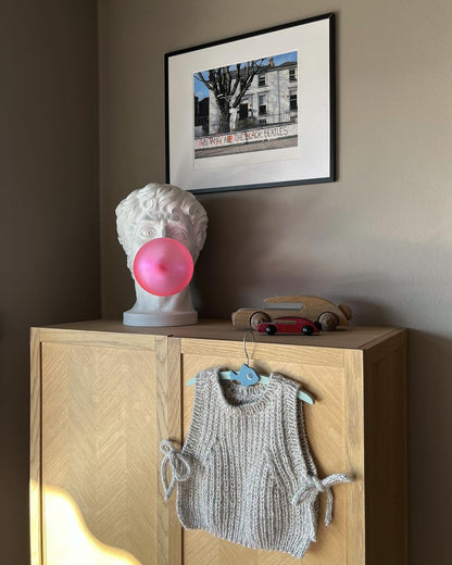 Wonder Table Lamp | Resin & Glass | Pink Bubble Design