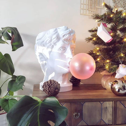Wonder Table Lamp | Resin & Glass | Pink Bubble Design